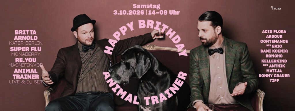 Flyer for 20 Jahre Animal Trainer