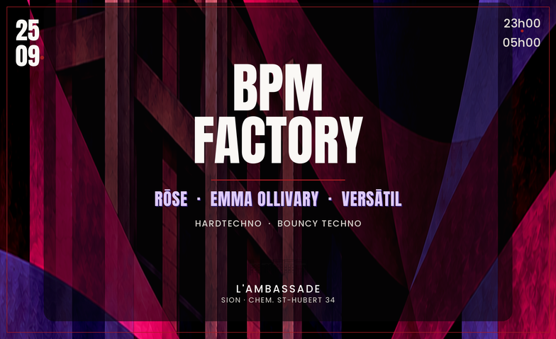 Flyer for BPM Factory - Girl’s edition