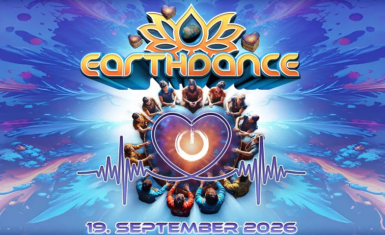 Flyer for Earthdance 2026: The Heart & Beat of Humanity