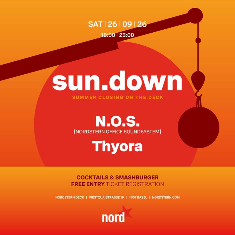 Flyer for sun.down at Deck