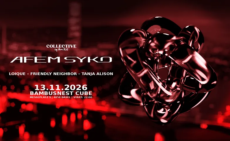 Flyer for COLLECTIVE by AmiBâl presents Afem Syko