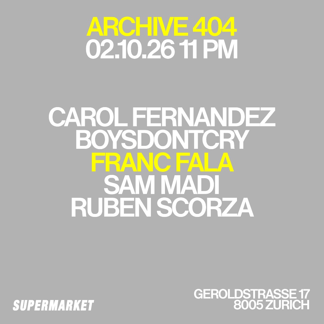 Flyer for ARCHIVE 404