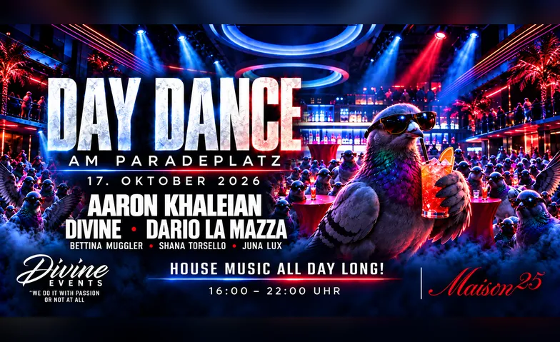 Flyer for DAY DANCE am Paradeplatz Zürich – Maison25