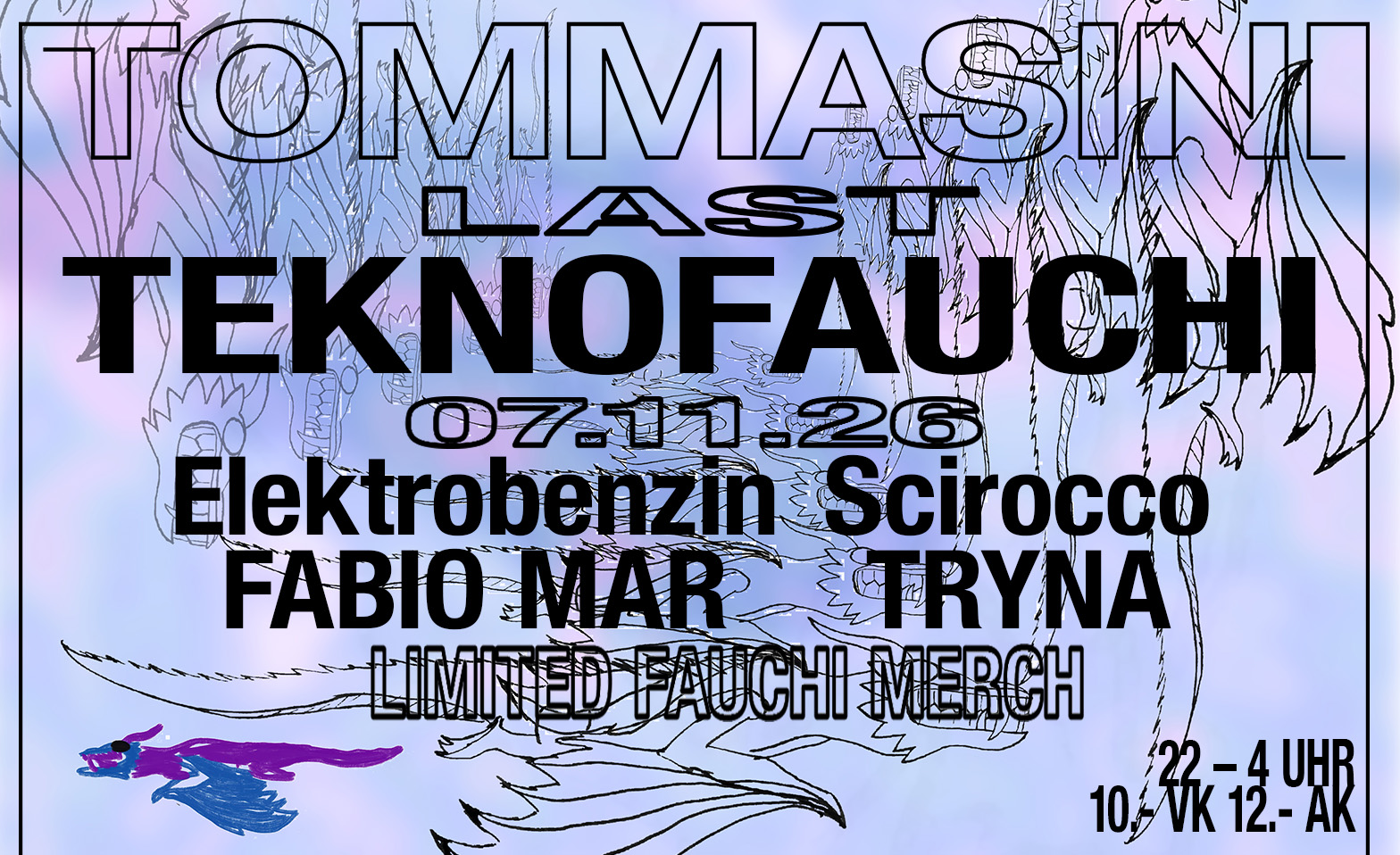 Flyer for Teknofauchi 10.0