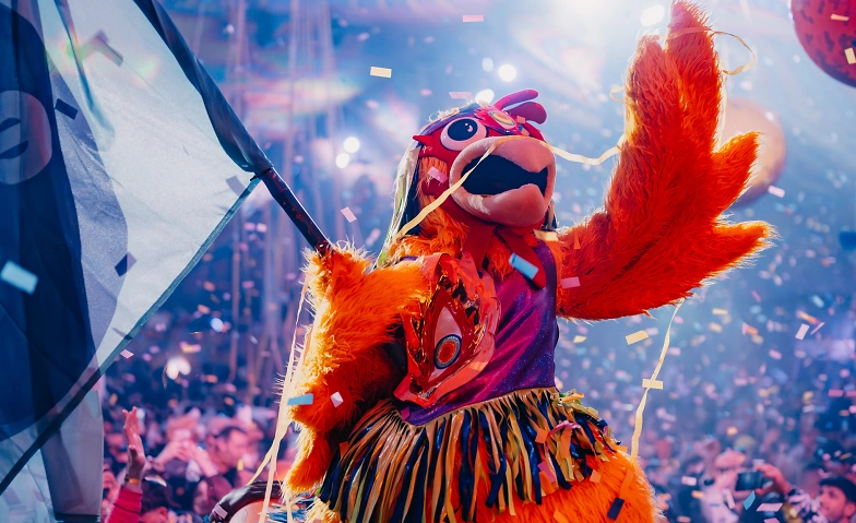 Flyer for SnowRow Festival Arosa 2026 by Elrow