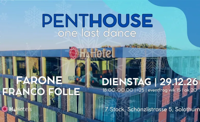 Flyer for PENTHOUSE - one last dance