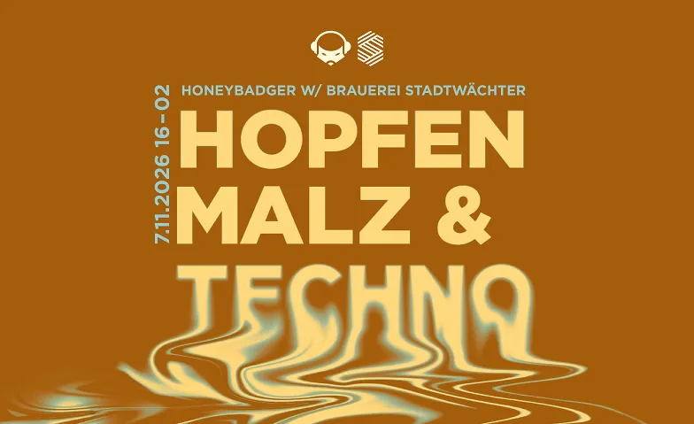 Flyer for Hopfen, Malz & Techno 3.0