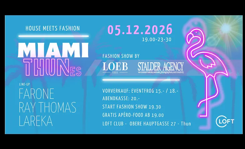 Flyer for MIAMI THUNes