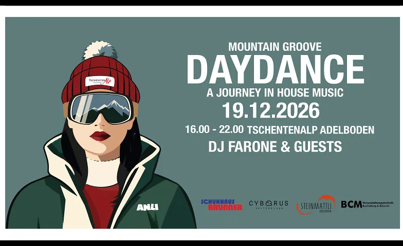 Flyer for DAYDANCE Tschentenalp Adelboden