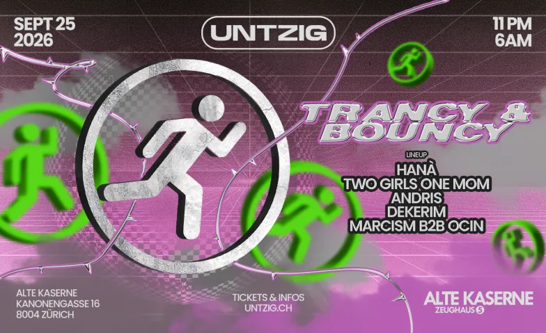 Flyer for TRANCY & BOUNCY  UNTZIG