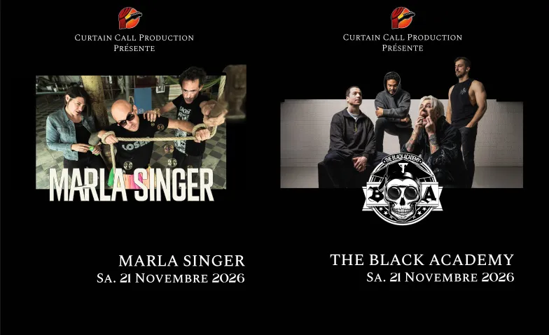 Flyer for Marla Singer + The Black Academy @ManoirPub