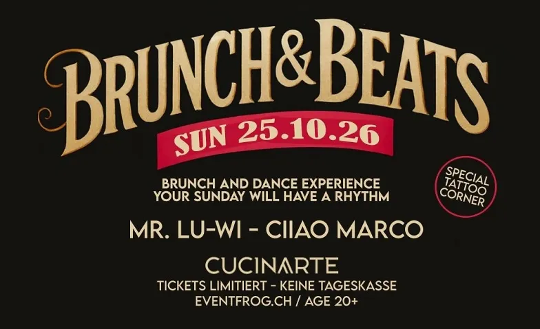 Flyer for BRUNCH AND BEATS #3 - Das Sonntagsupgrade in Solothurn