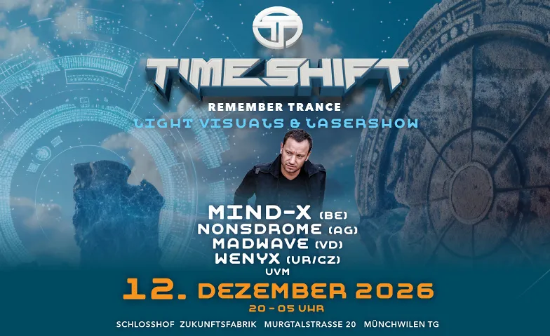 Flyer for TIMESHIFT - Remember Trance