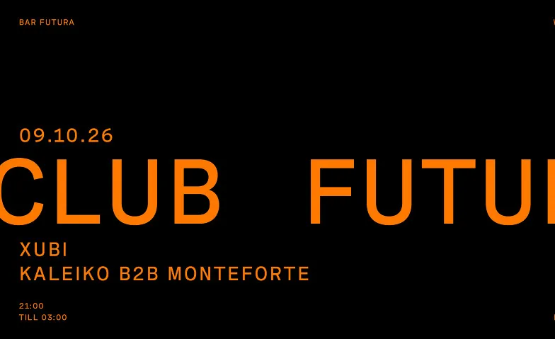 Flyer for Club Futura