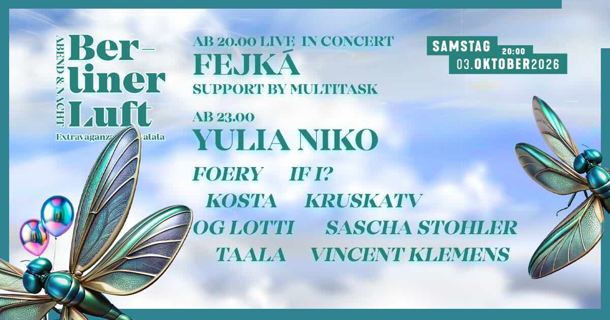 Flyer for BERLINER LUFT MIT FREJKA
