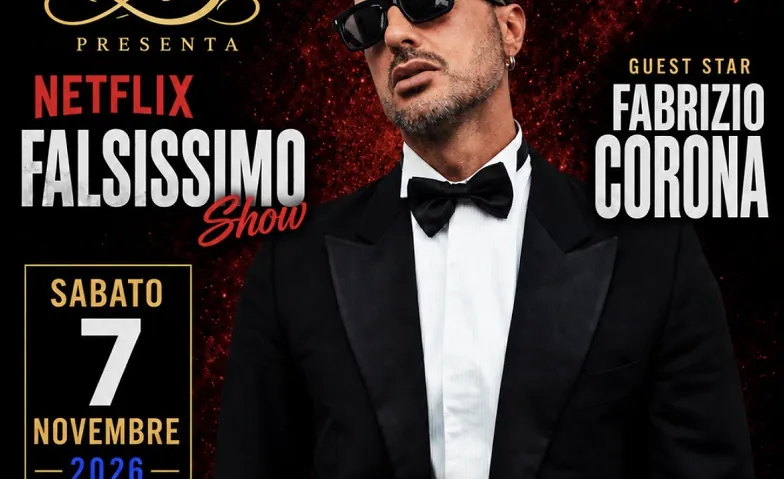 Flyer for Fabrizio Corona Show
