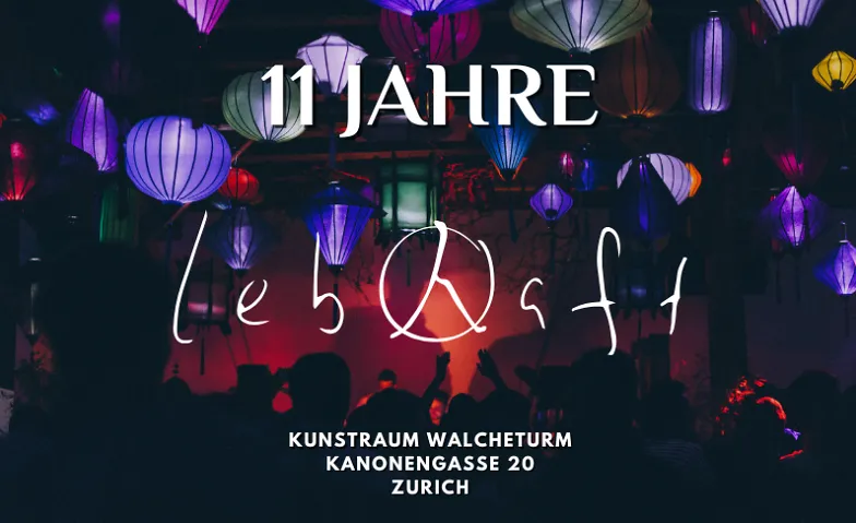 Flyer for 11 JAHRE LEBHAFT
