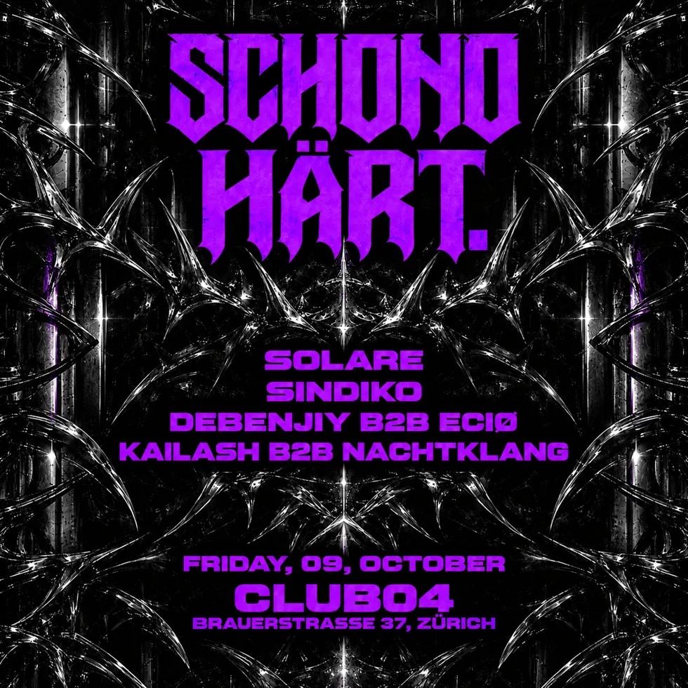 Flyer for SCHONO HÄRT.