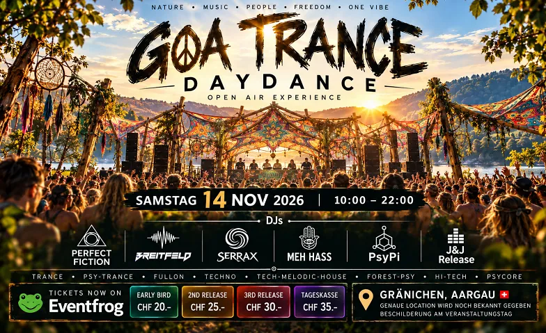Flyer for Goa Trance