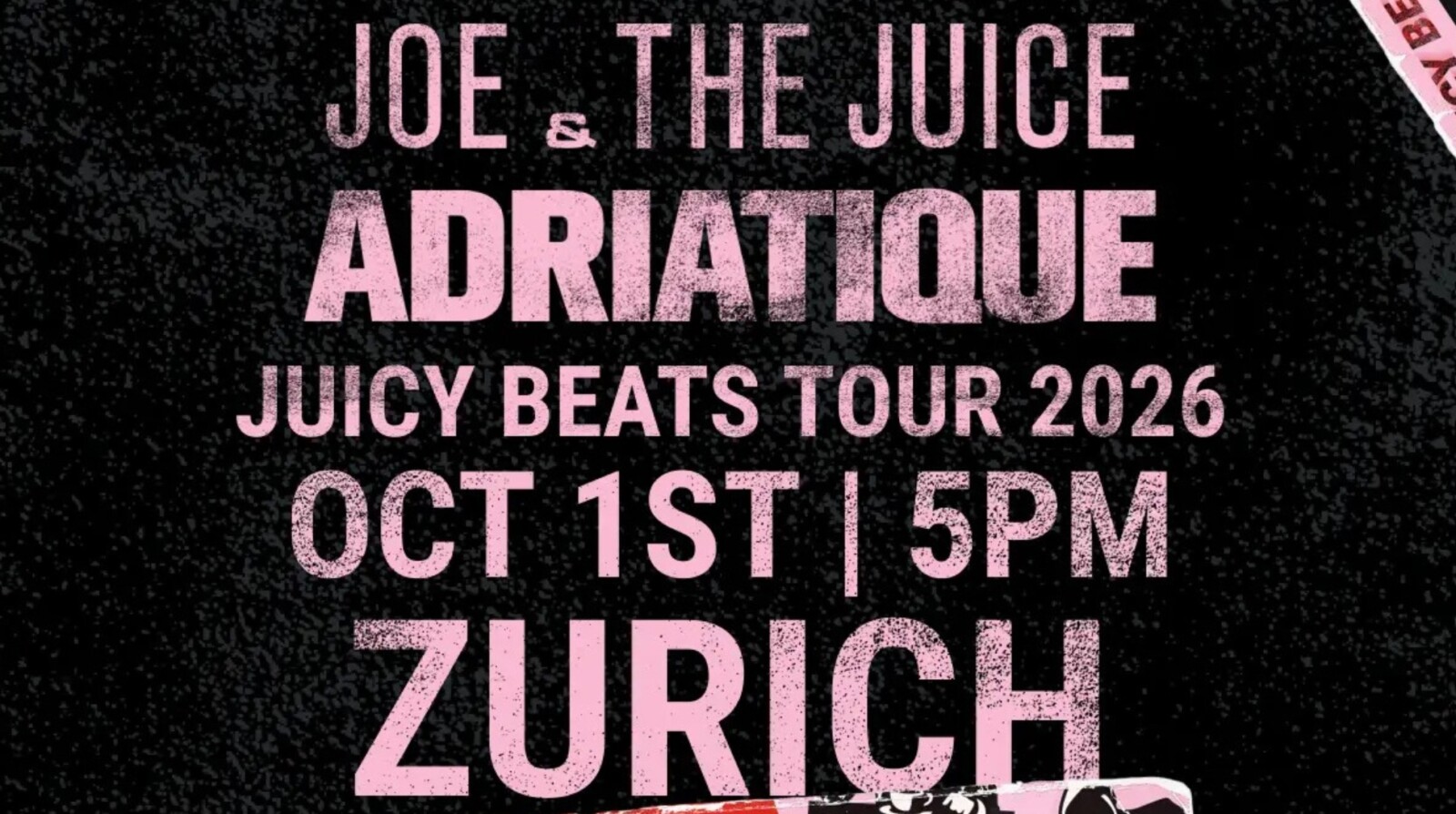 Flyer for Juicy Beats Tour