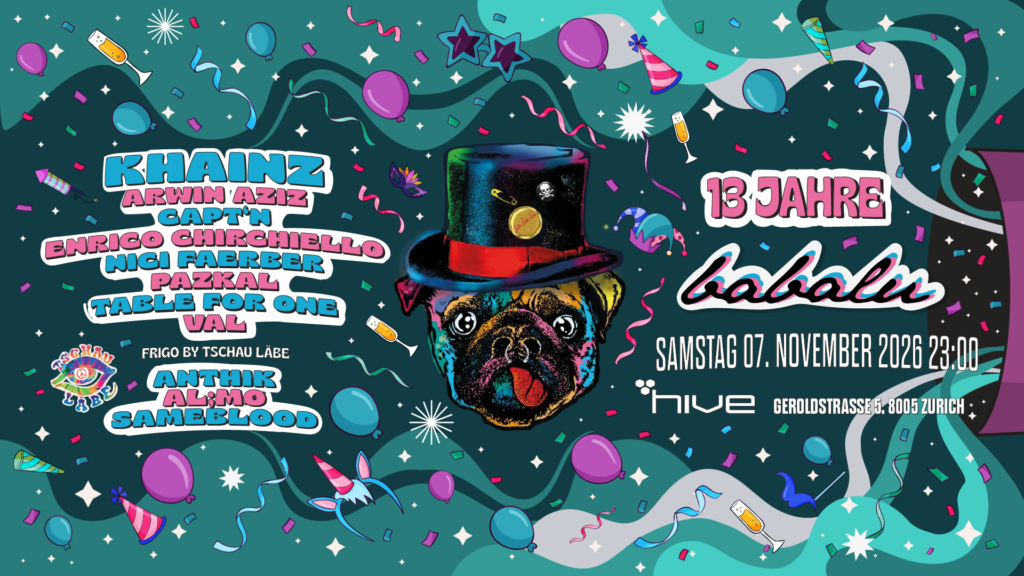 Flyer for 13 Jahre Babalu