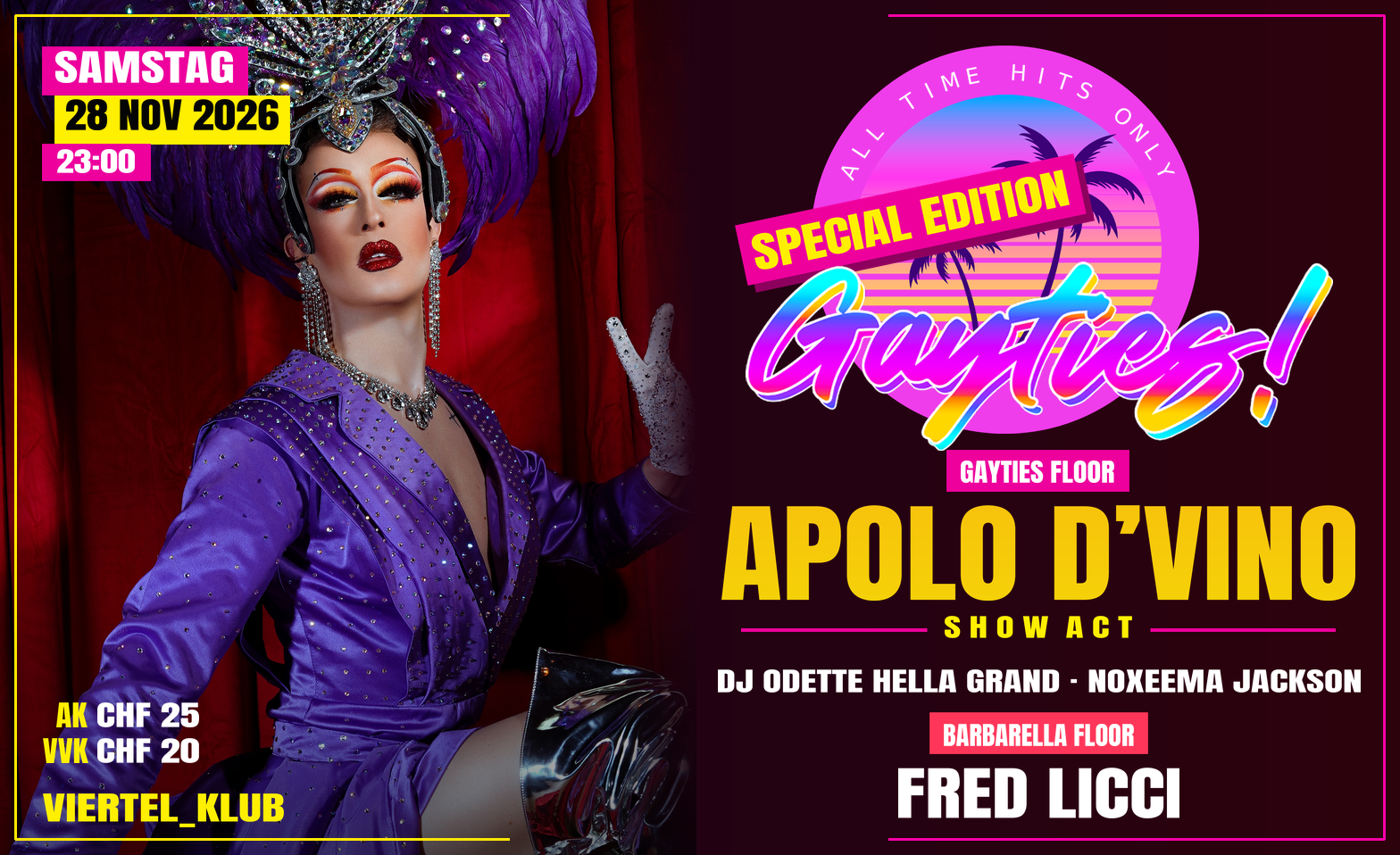 Flyer for GAYTIES - SPECIAL EDITION XXL